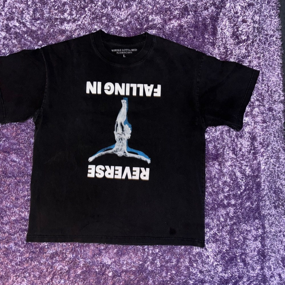 Reverse Falling In Black T-Shirt